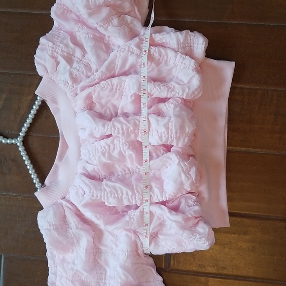 Jj's Fairyland Flourish In Frills Shortsleeve Pink Crop Top - Picture 8 of 12